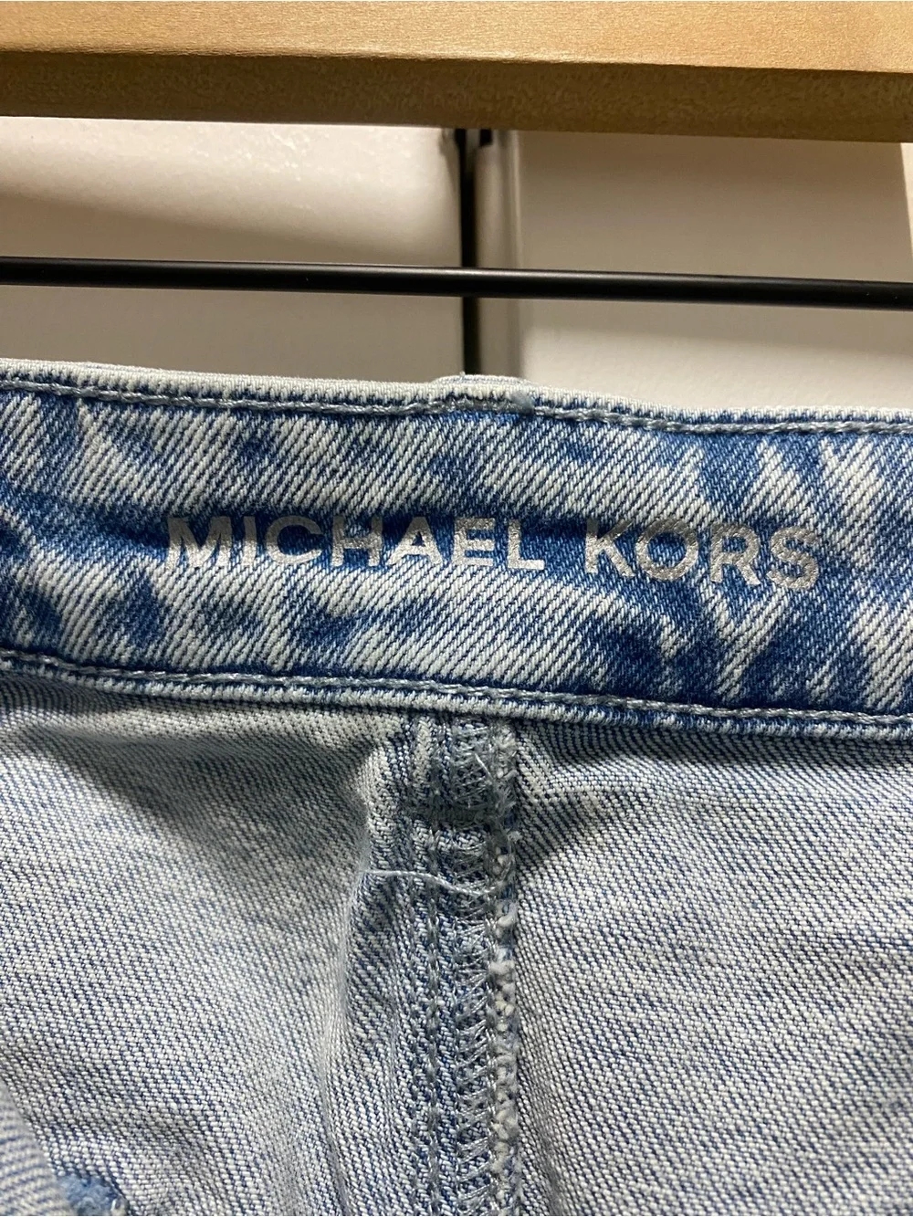 Michael Kors Light Blue Wide-Leg Jeans